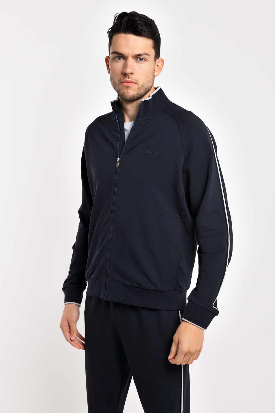 Мужской Zegna Олимпийка из смесового хлопка (цвет ), артикул VU451-ZZ857-B09 | Фото 1