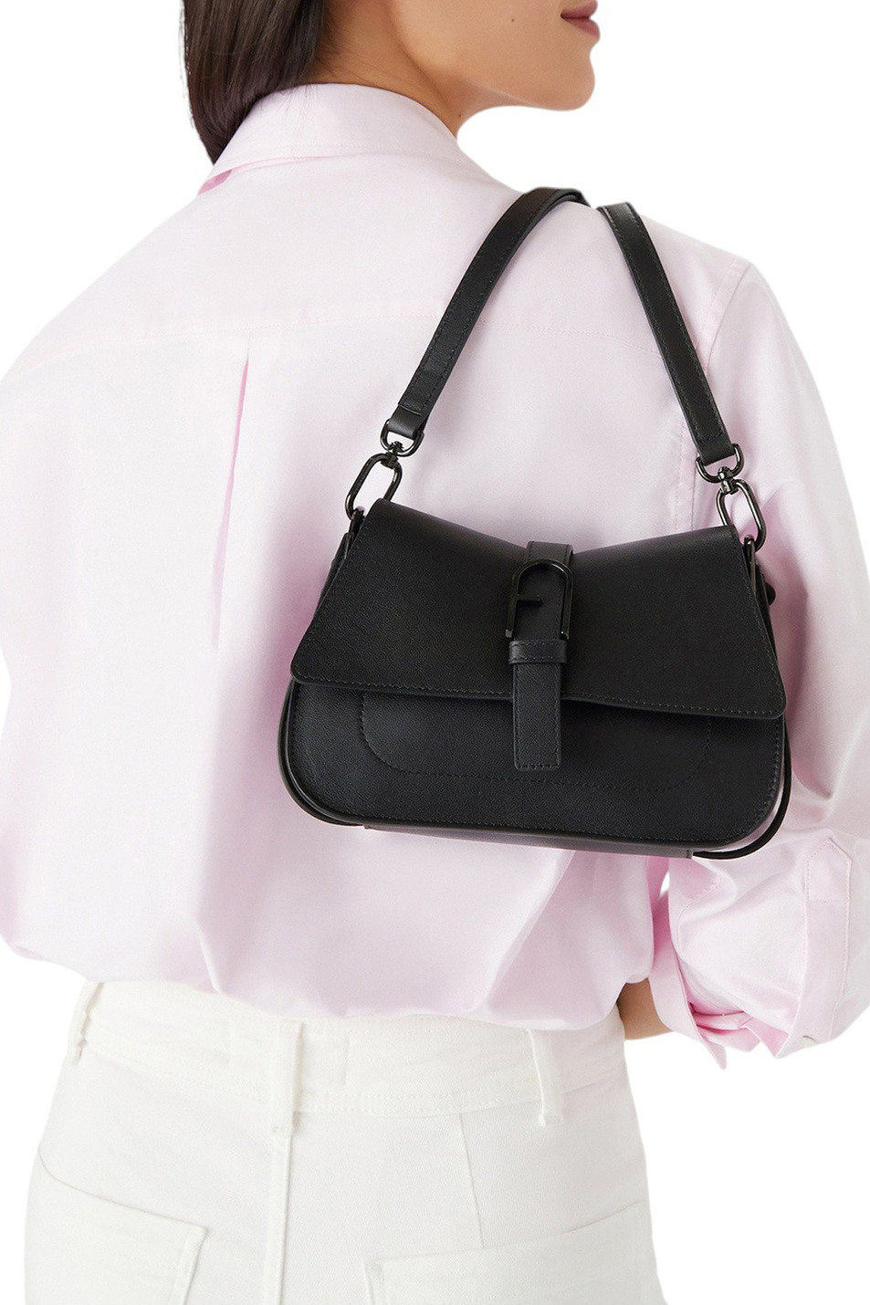 Сумка FLOW MINI из натуральной кожи|Основной цвет:Черный Женский Furla Сумка FLOW MINI из натуральной кожи (цвет ), артикул WB01032-BX2045 | Фото 5