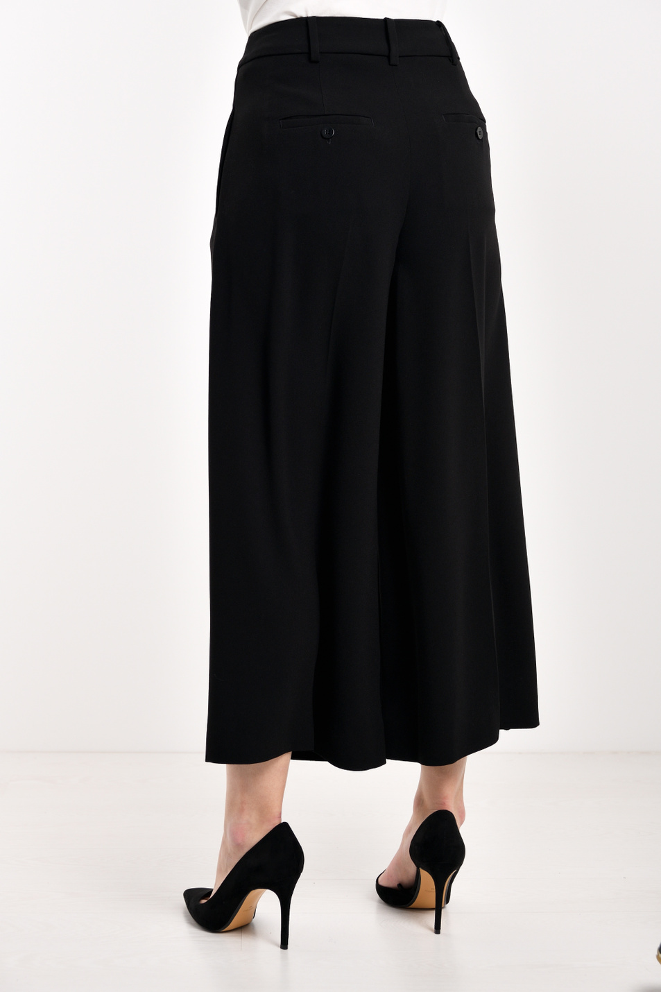 Женский Weekend Max Mara Брюки-кюлоты из текстиля PEGASO (цвет ), артикул 51310507 | Фото 6