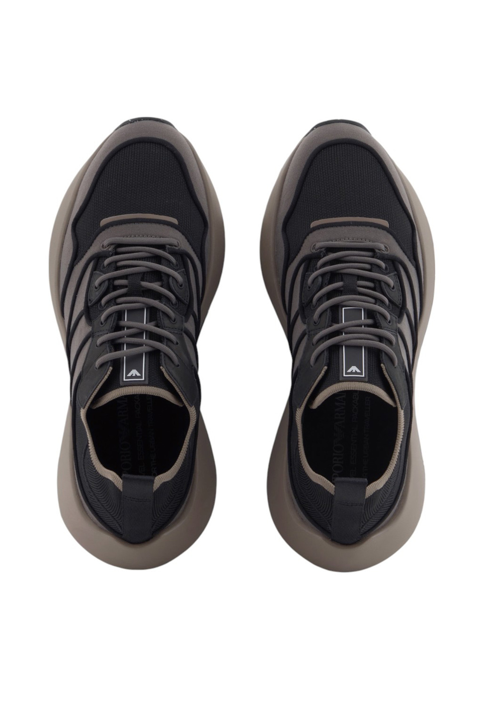 Мужской Emporio Armani Кроссовки с контрастными вставками (цвет ), артикул EM003074-AF18220 | Фото 4