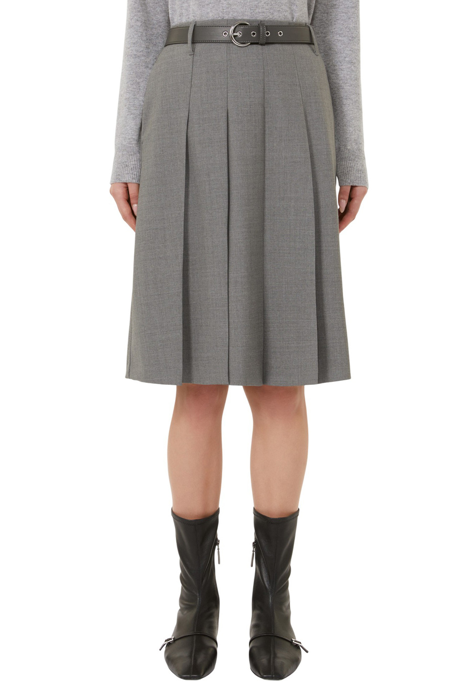 Женский Max Mara Юбка GIMMY из шерсти с ремнем (цвет ), артикул 2526106042 | Фото 3