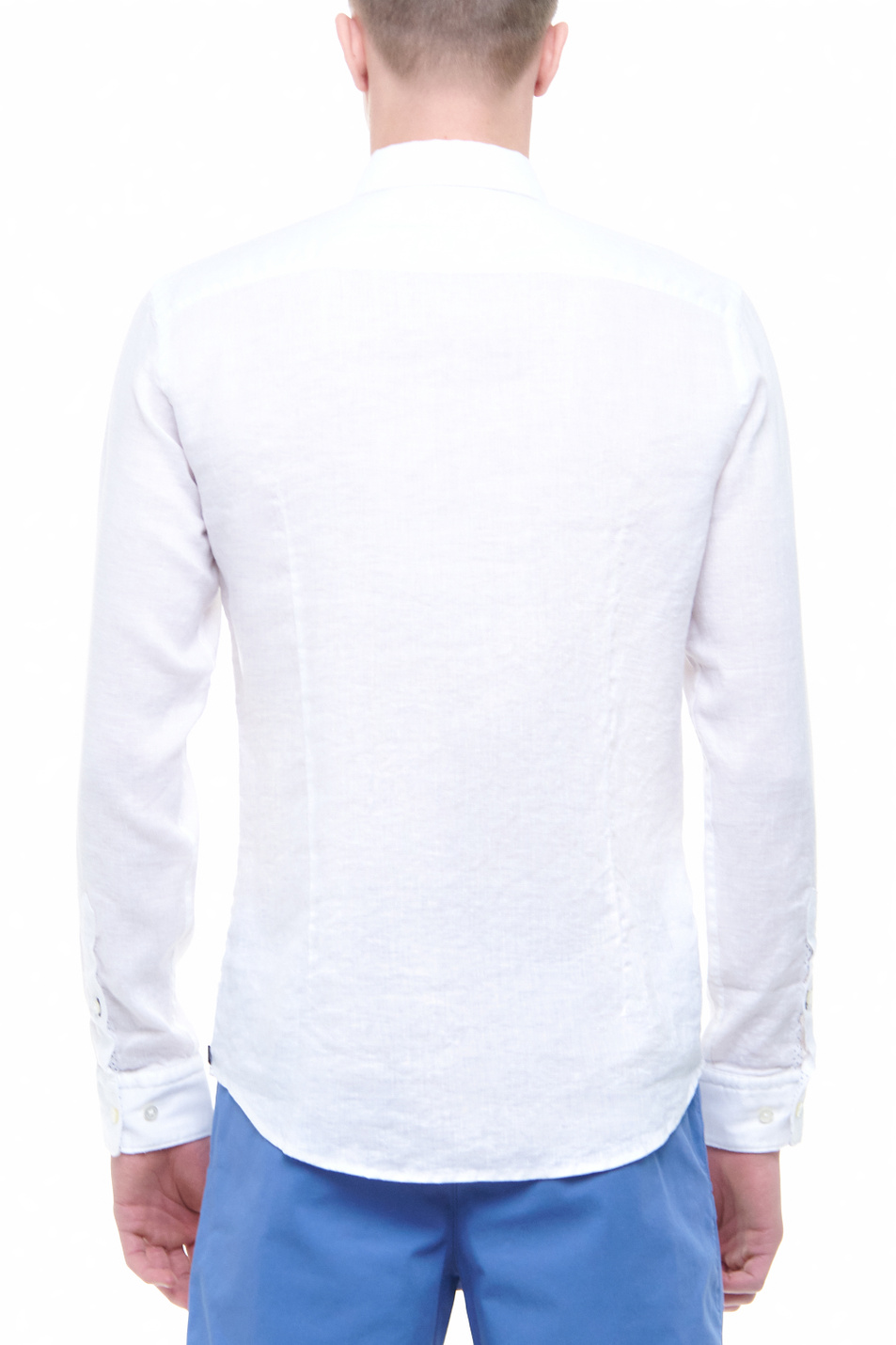 BOSS Приталенная рубашка Ronni из эластичного льна (цвет ), артикул 50448896 | Фото 4