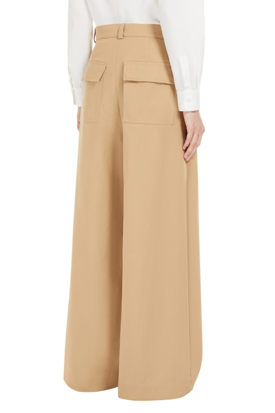 Женский Weekend Max Mara Брюки NEBBIE из хлопка (цвет ), артикул 2515131121 | Фото 4