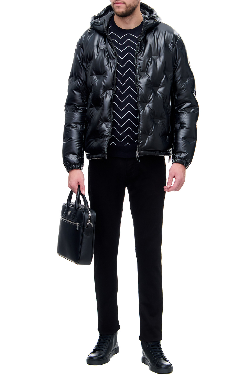 Мужской Emporio Armani Куртка на молнии с монограммой (цвет ), артикул 6K1B93-1NYWZ | Фото 2