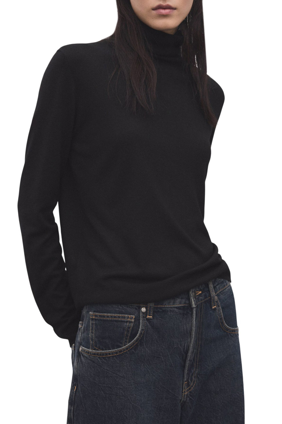 Женский Mango Водолазка LUCCAC однотонная (цвет ), артикул 27031274 | Фото 3