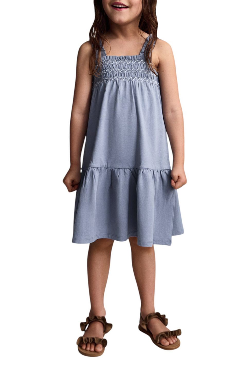 Девочкам Mango Kids Платье AMELIAB из хлопка (цвет ), артикул 87097891 | Фото 3