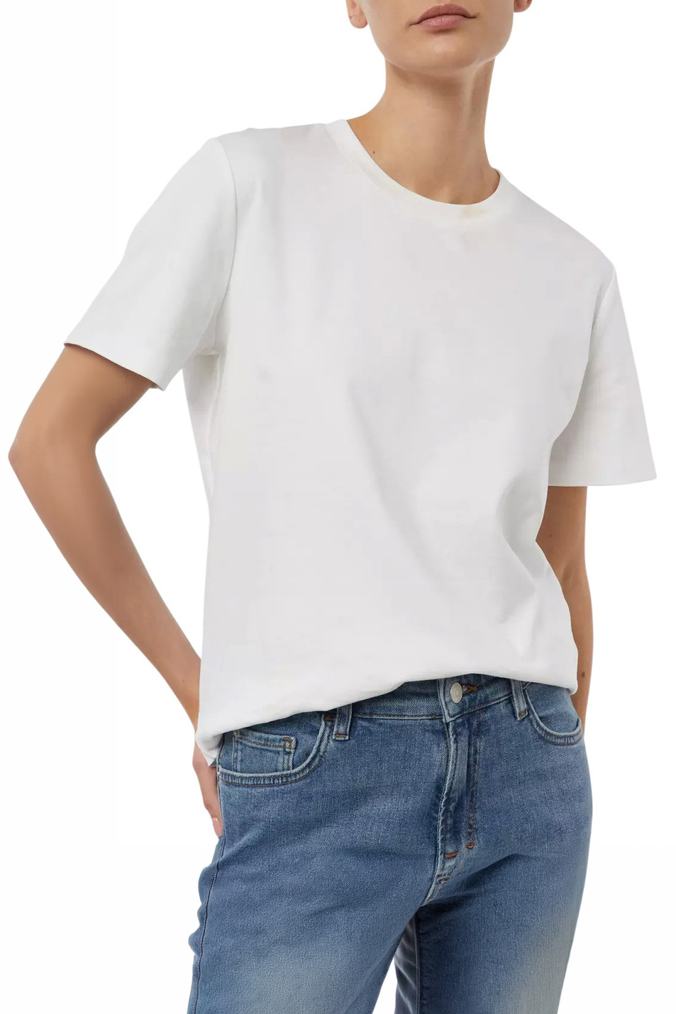 Женский Comma Футболка из хлопка (цвет ), артикул 2179422 | Фото 3