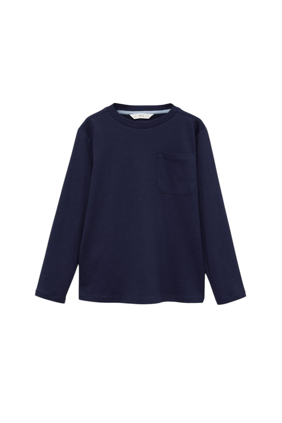 Мальчикам Mango Kids Лонгслив BASICA7 из хлопка (цвет ), артикул 87030649 | Фото 1