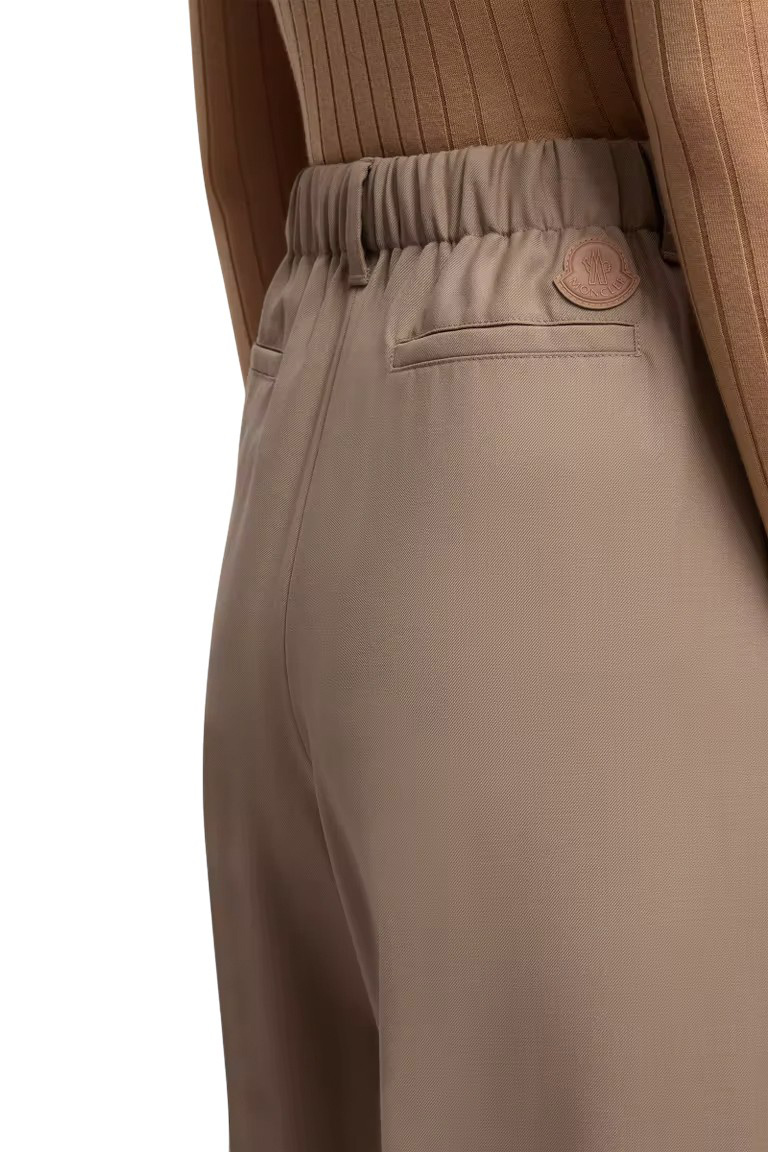 Брюки из шерсти|Основной цвет:Бежевый Женский Moncler Брюки из шерсти (цвет ), артикул K20932A00018-598XP | Фото 5