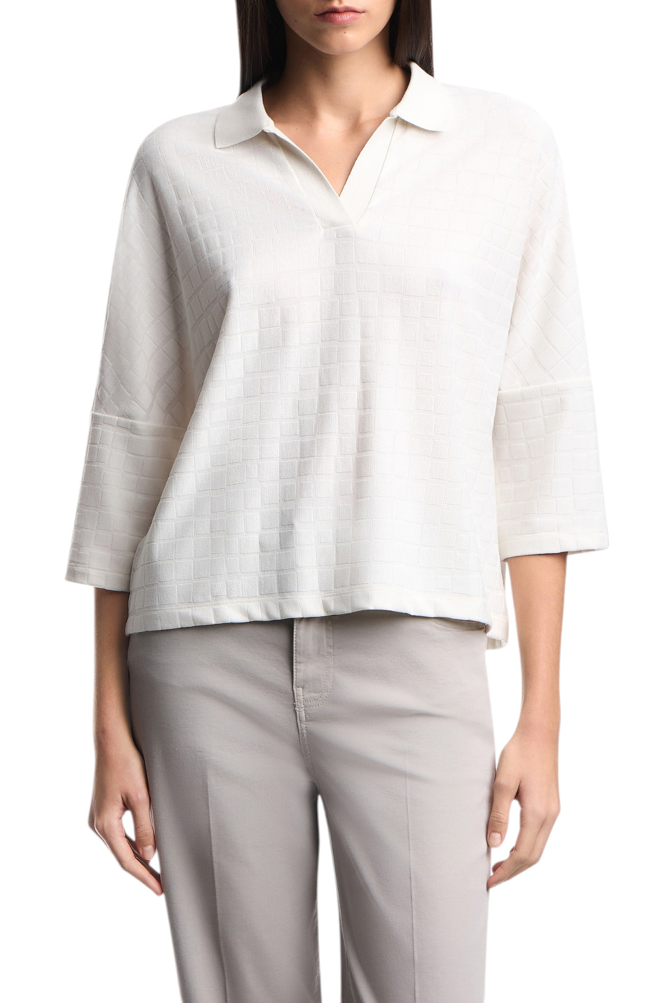 Женский Emporio Armani Джемпер-поло с принтом (цвет ), артикул EW003580-AF21215 | Фото 3