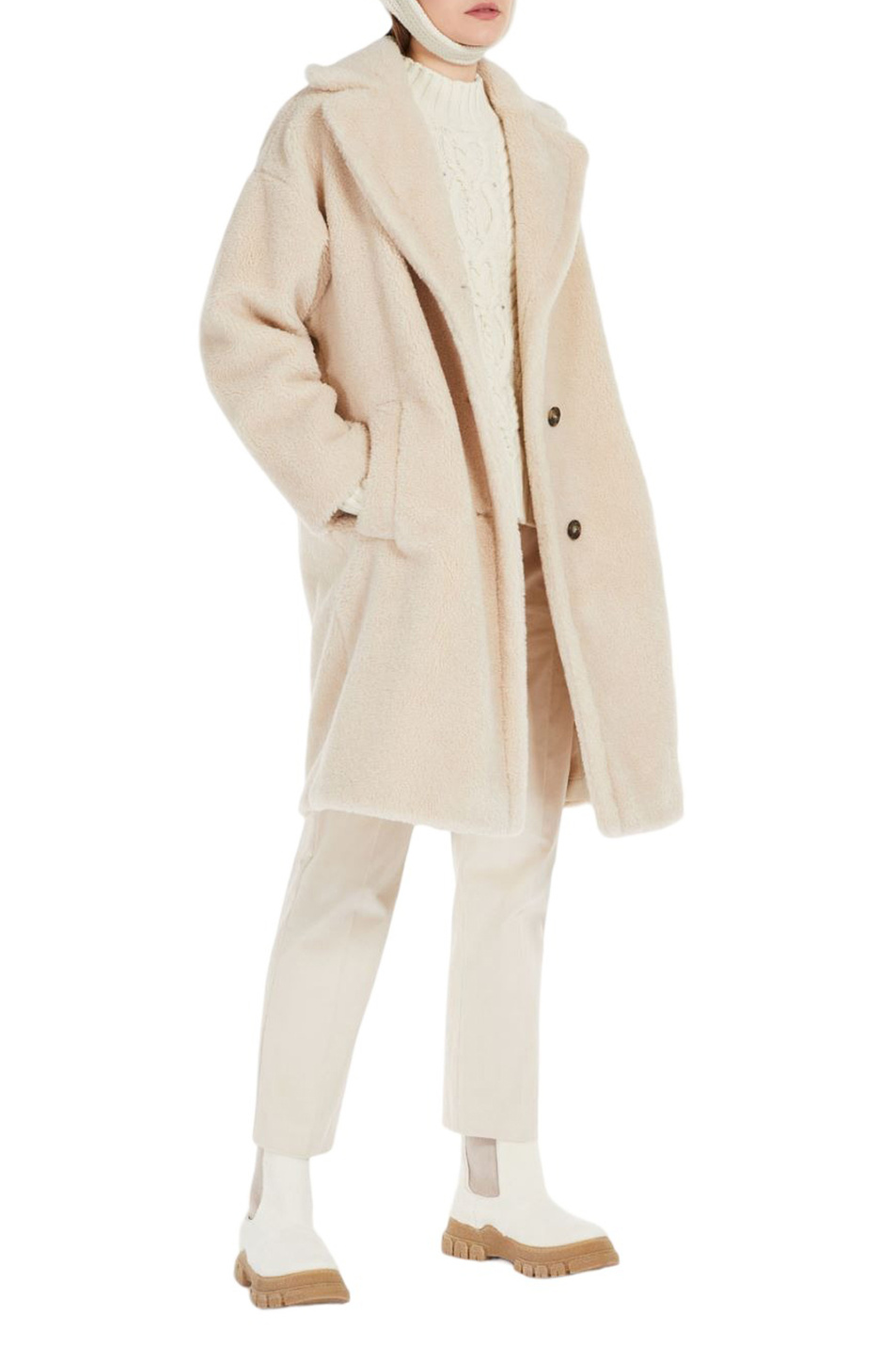 Женский Weekend Max Mara Свитер COLIBRI из смесовой шерсти со стразами (цвет ), артикул 2353663033 | Фото 2