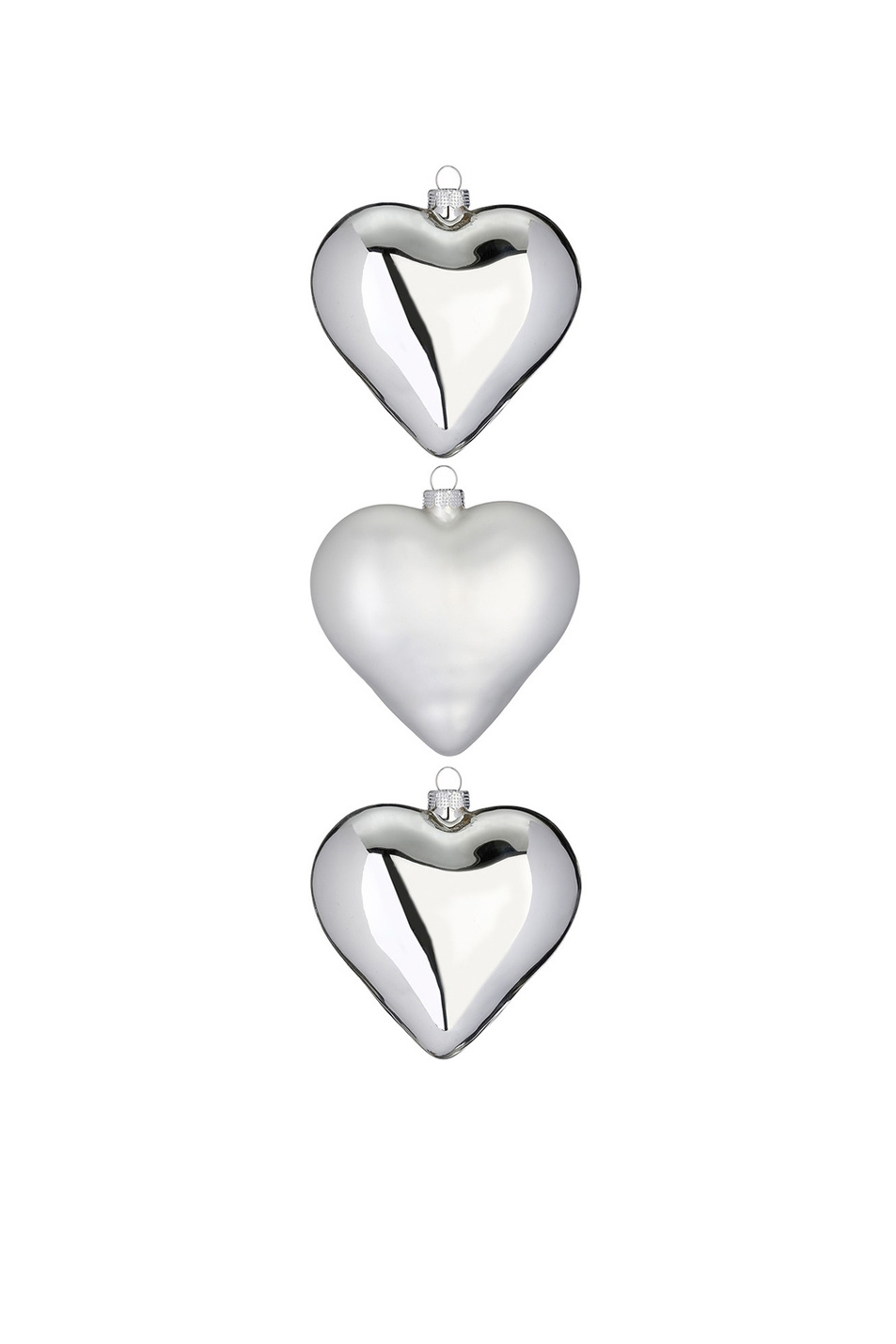 Не имеет пола Inge's Christmas Набор игрушек для елки "Сердца" 8 см, 3 шт (цвет ), артикул 12000P028 | Фото 1