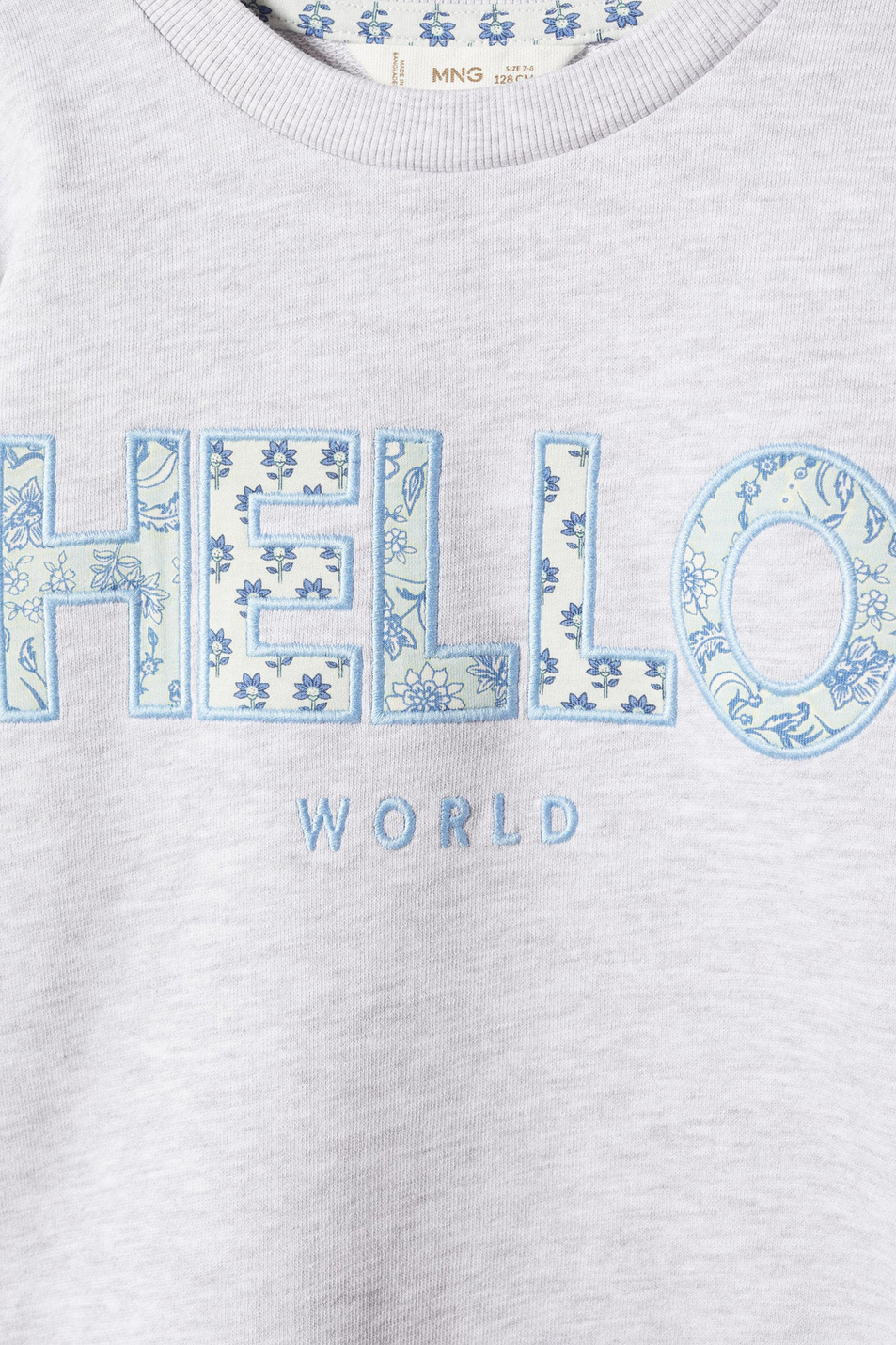 Девочкам Mango Kids Толстовка HELLO с вышивкой (цвет ), артикул 47065138 | Фото 3