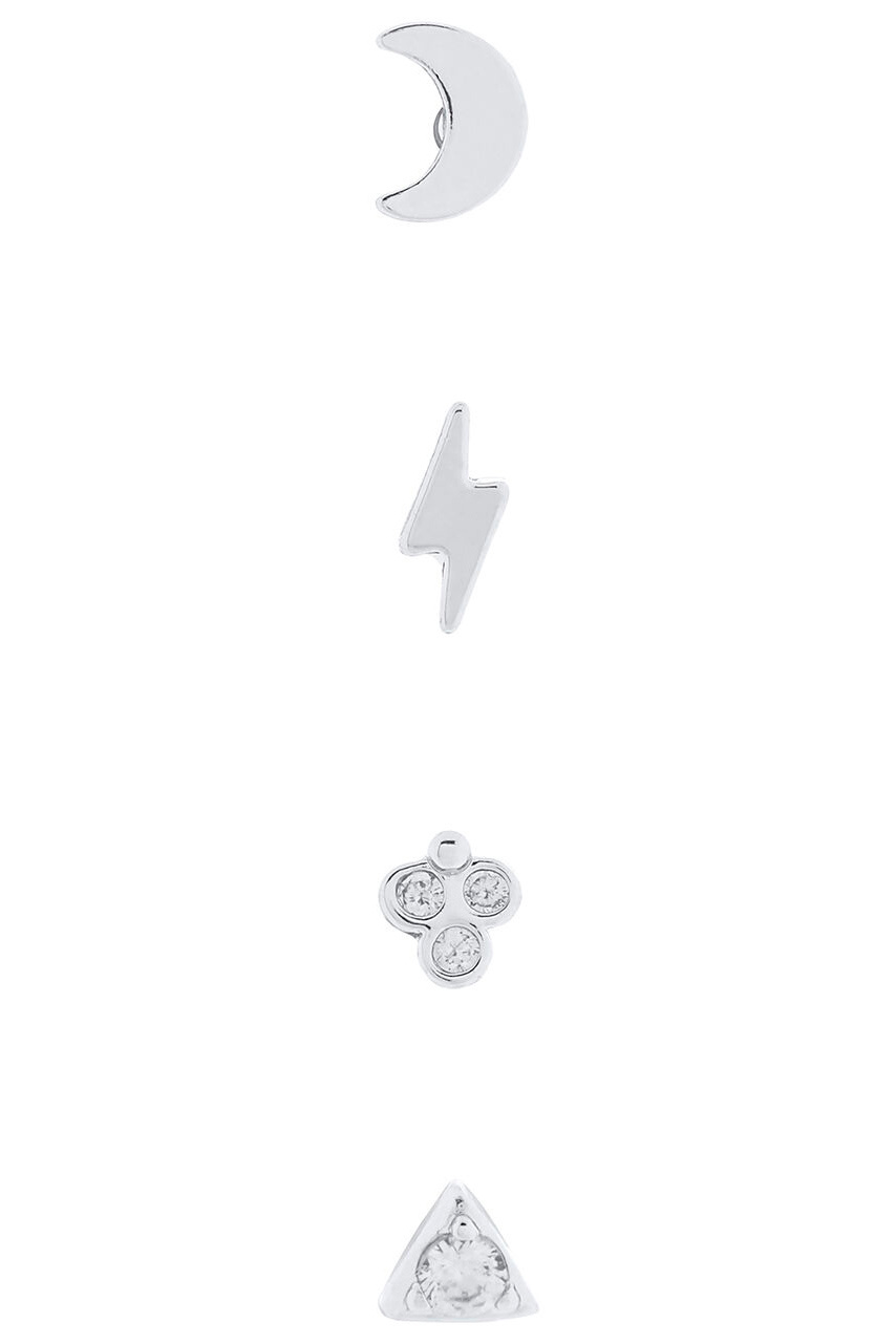 Женский Accessorize Набор серег LIGHTENING MOON (цвет ), артикул 884856 | Фото 2