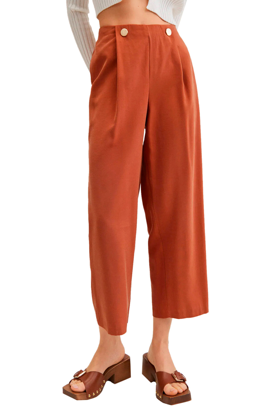 Женский Mango Укороченные брюки BOT (цвет ), артикул 27006306 | Фото 3