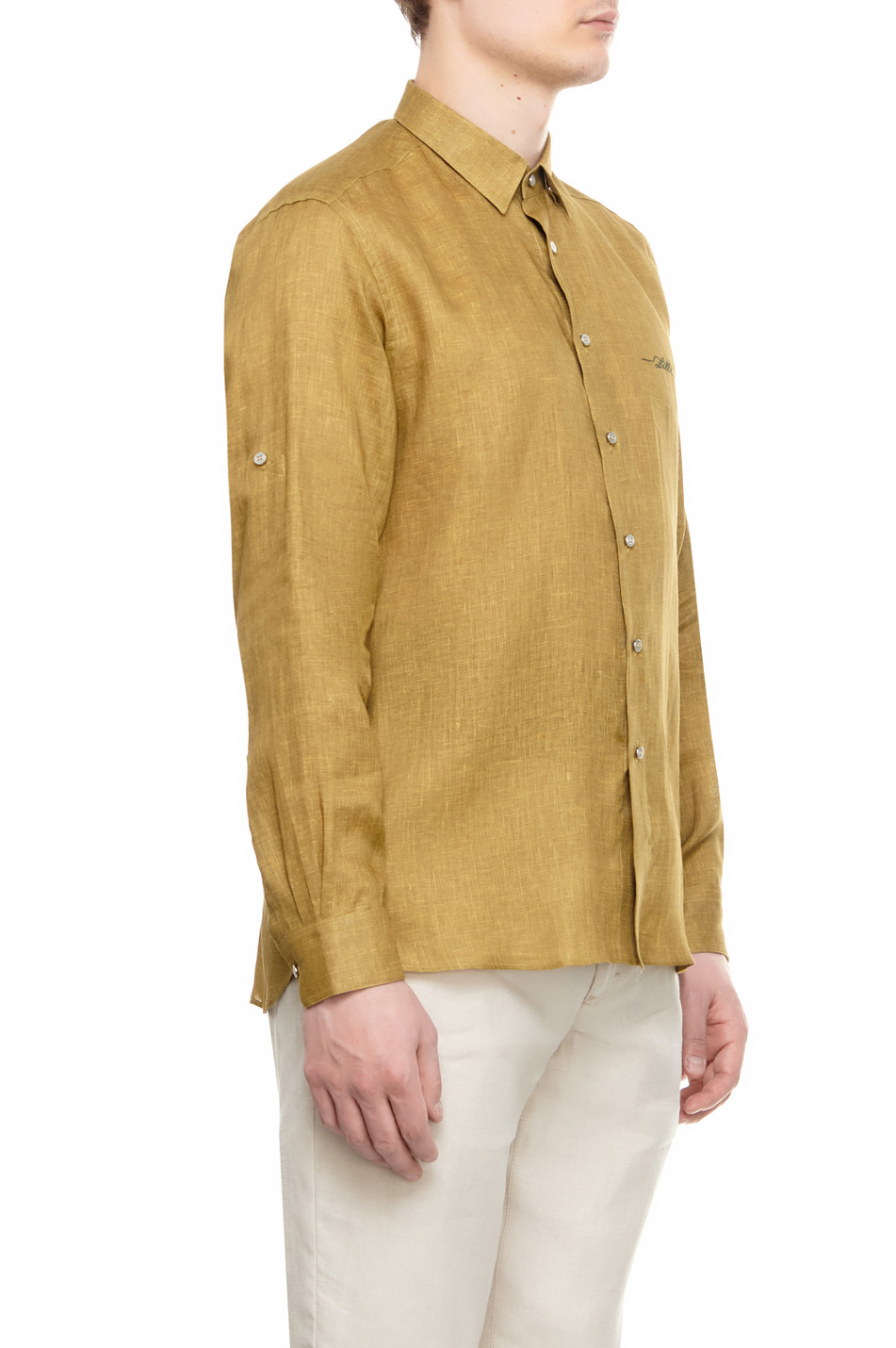 Мужской ZILLI Рубашка из чистого льна (цвет ), артикул LINA06M080084063U | Фото 3
