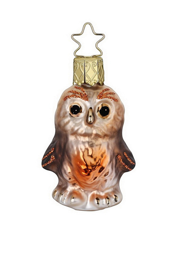 Не имеет пола Inge's Christmas Елочная игрушка "Маленький совенок", 6 см (цвет ), артикул 10139S022 | Фото 1