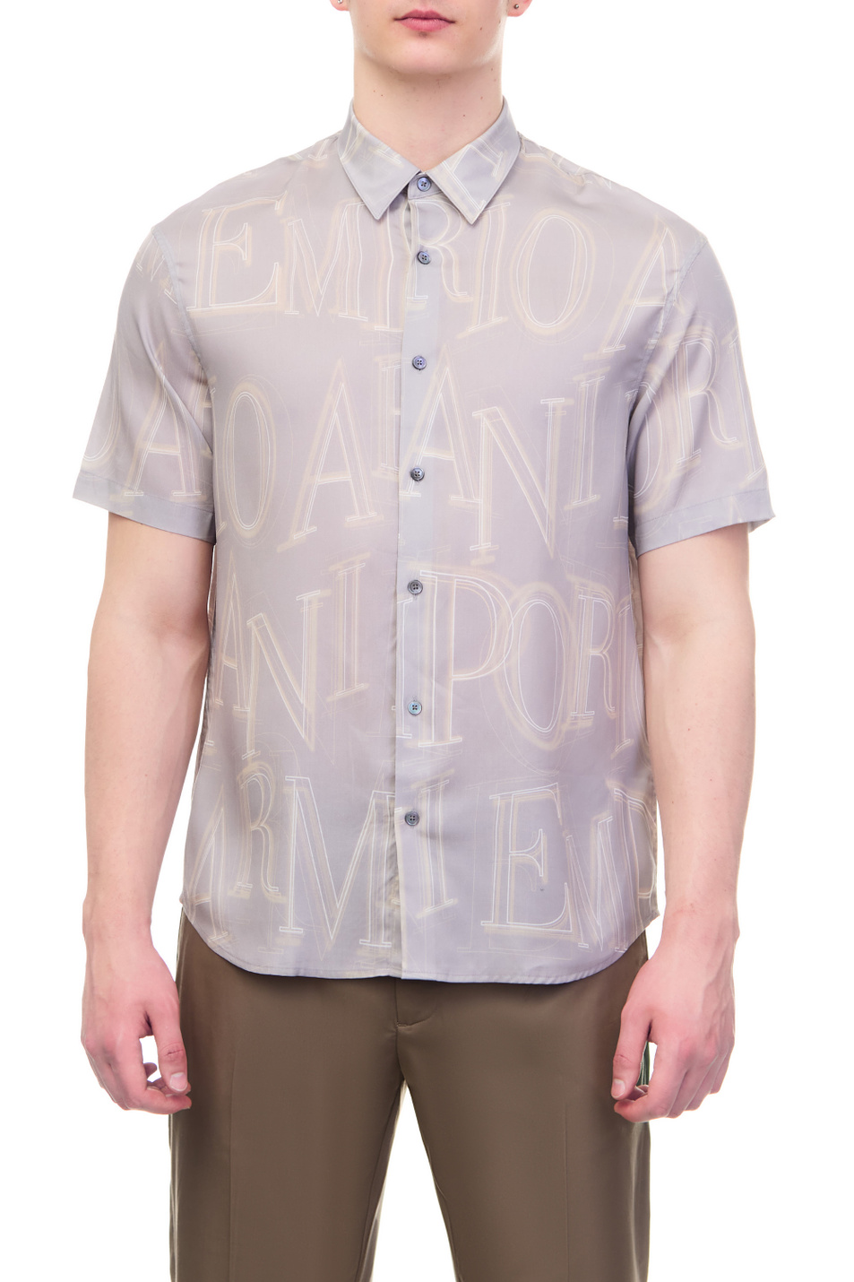 Мужской Emporio Armani Рубашка из лиоцелла (цвет ), артикул 3R1CQ7-1NWDZ | Фото 1