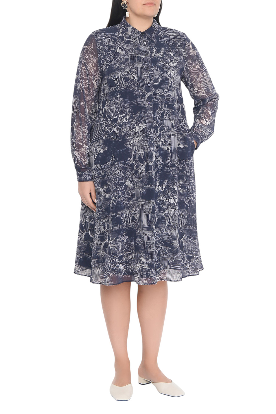 Женский Marina Rinaldi Платье MRSRISORSA с принтом (цвет ), артикул 2618221056 | Фото 4
