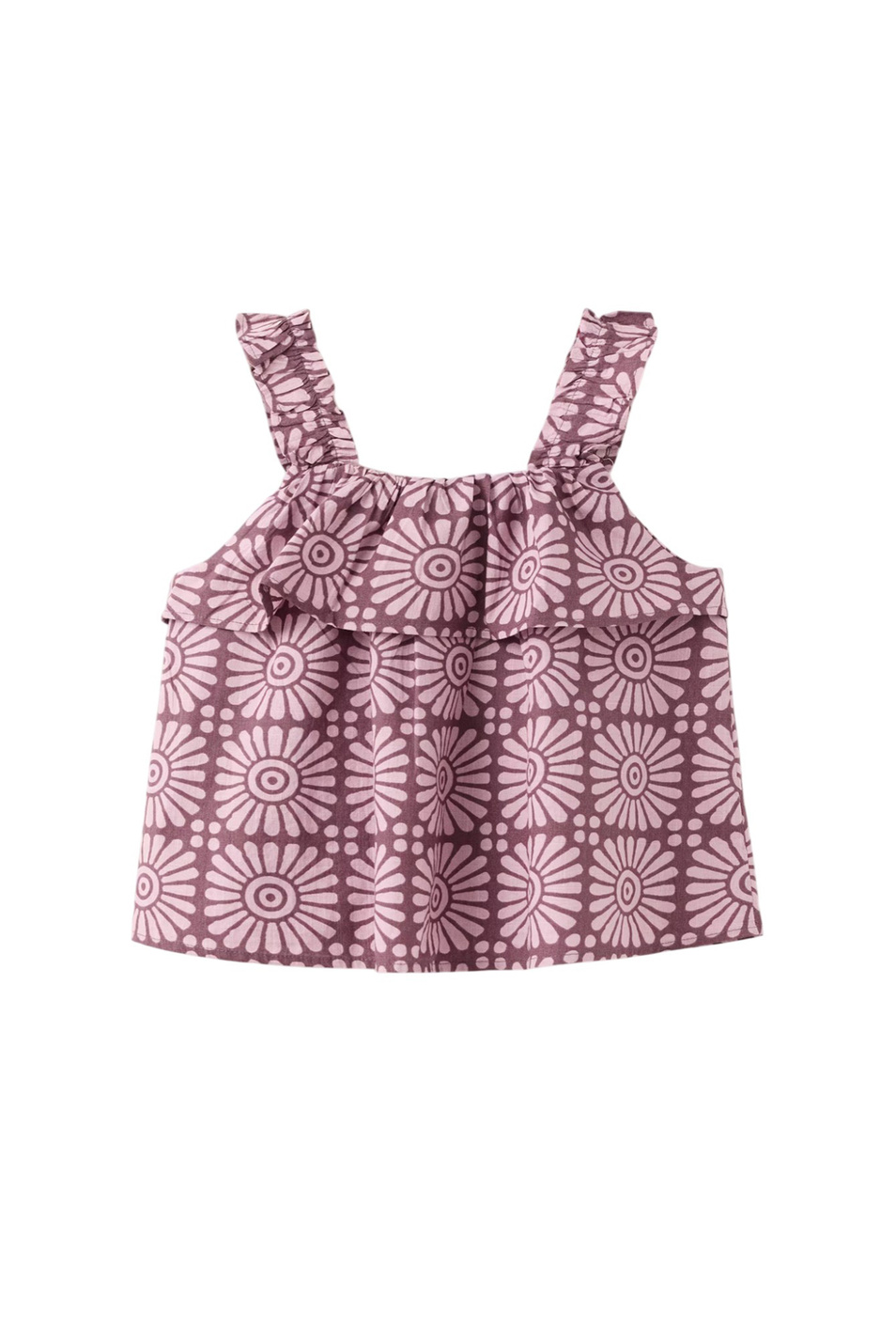 Девочкам Mango Kids Блузка SOLSET с оборками (цвет ), артикул 27067921 | Фото 2