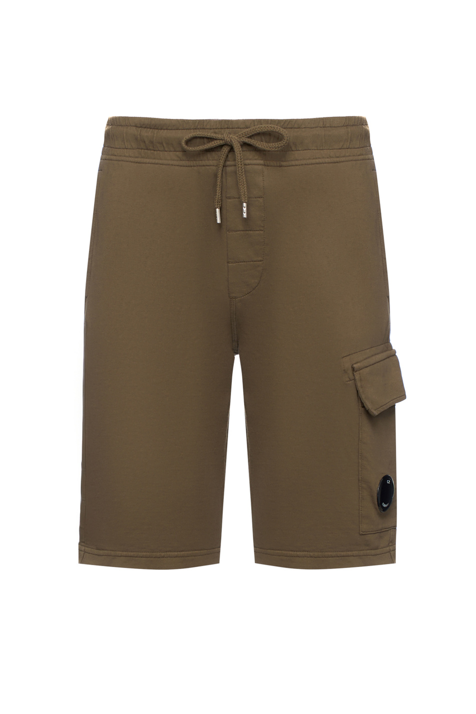 Шорты из хлопка|Основной цвет:Хаки Мужской C.P. Company Шорты из хлопка (цвет ), артикул 18CMSB069A002246G | Фото 1
