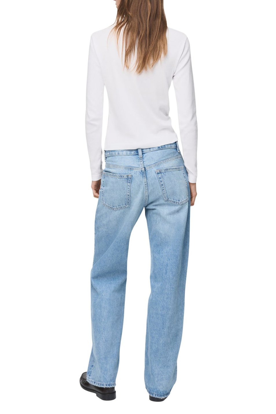 Женский Mango Лонгслив ENI из натурального хлопка (цвет ), артикул 27001352 | Фото 4