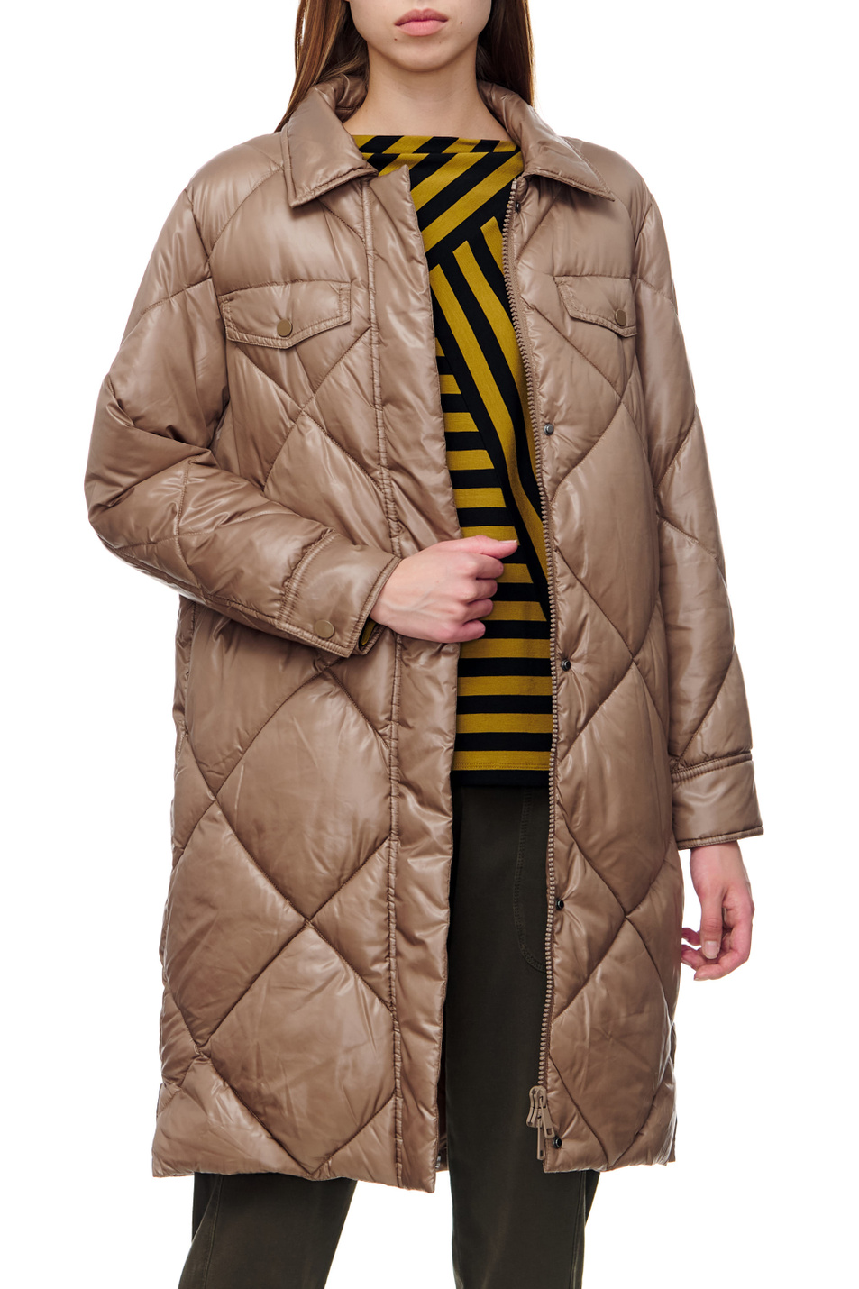 Женский Taifun Однотонное стеганое пальто (цвет ), артикул 250039-11600 | Фото 4