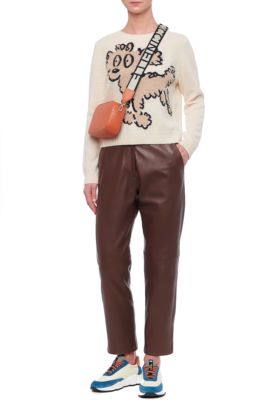 Женский Weekend Max Mara Брюки ESSEN из натуральной кожи (цвет ), артикул 54360119 | Фото 2