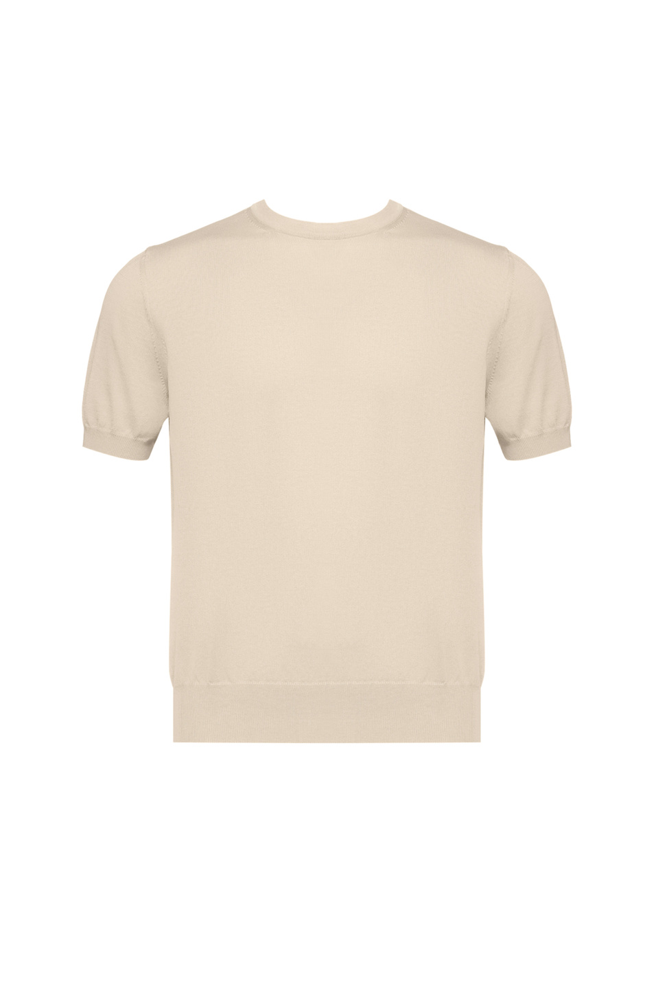 Поло из хлопка|Основной цвет:Пудровый Мужской Kiton Поло из хлопка (цвет ), артикул UMKXX37K353003 | Фото 1