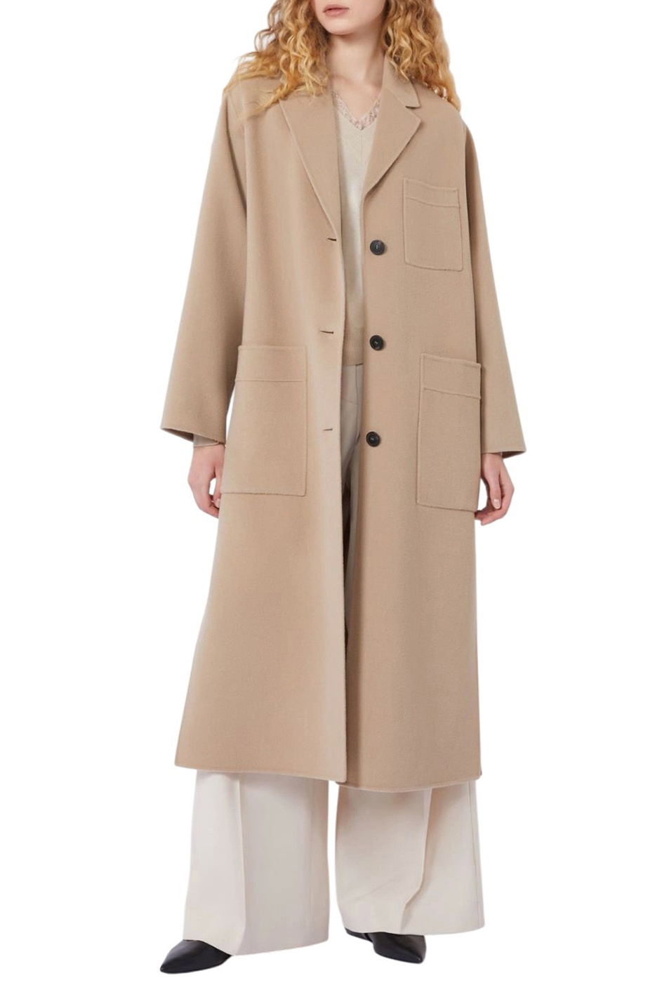 Пальто GALOSCE из шерсти|Основной цвет:Бежевый Женский Weekend Max Mara Пальто GALOSCE из шерсти (цвет ), артикул 2615011021 | Фото 2