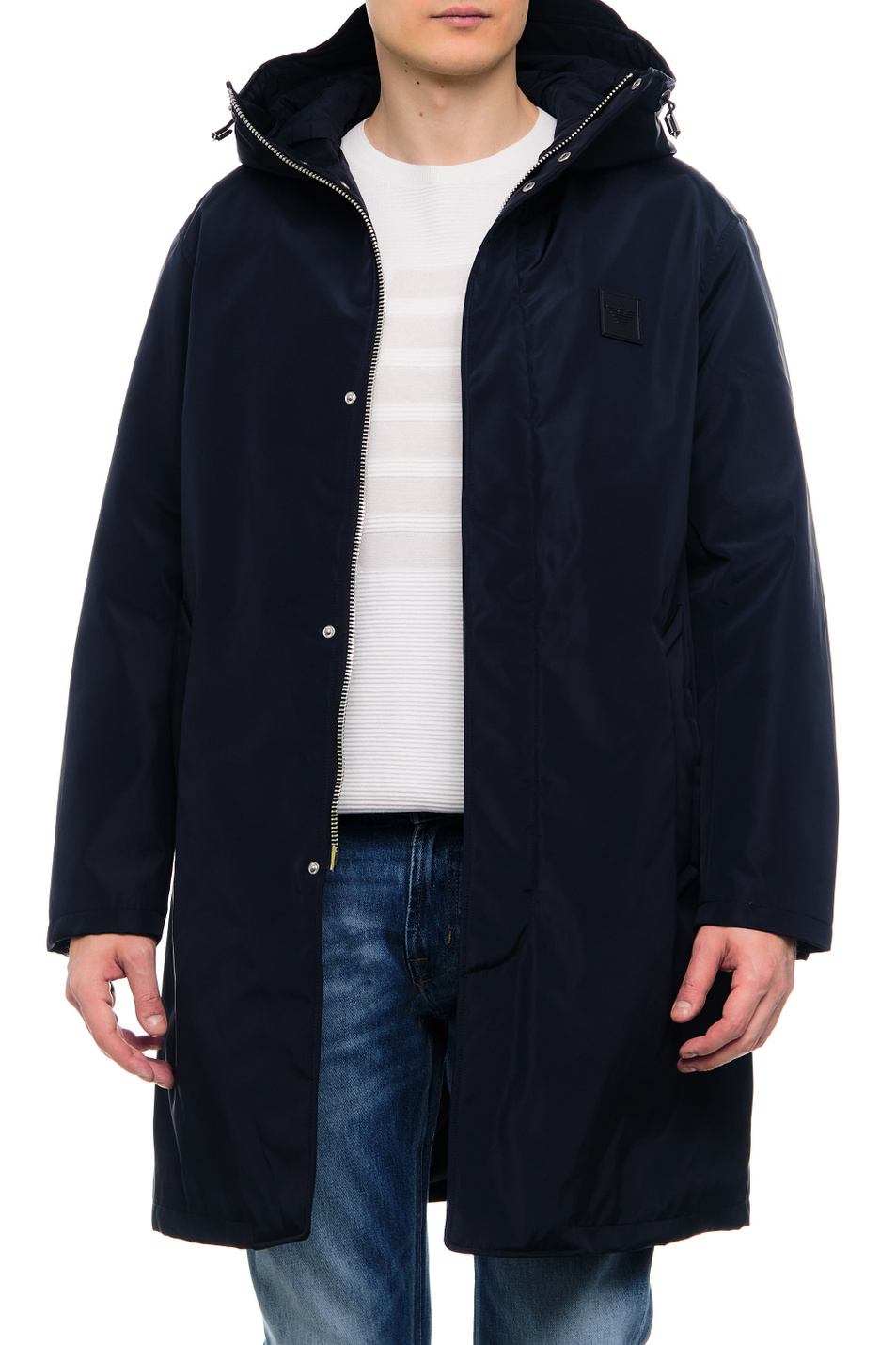 Мужской Emporio Armani Тренч на молнии и кнопках с капюшоном (цвет ), артикул 6L1LA1-1NNEZ | Фото 3