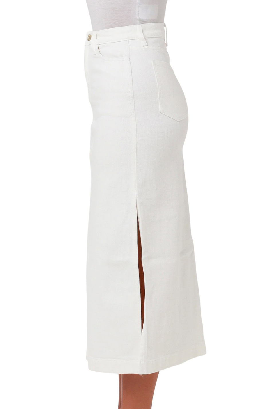 Женский 7 for all Mankind Юбка MIDI SKIRT джинсовая из эластичного хлопка (цвет ), артикул JSC8C290SU | Фото 3