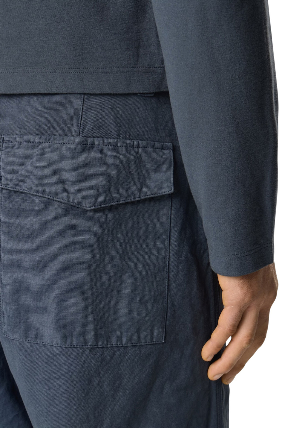 Мужской Stone Island Брюки из хлопка и льна (цвет ), артикул L1S153100016-S0F36 | Фото 7