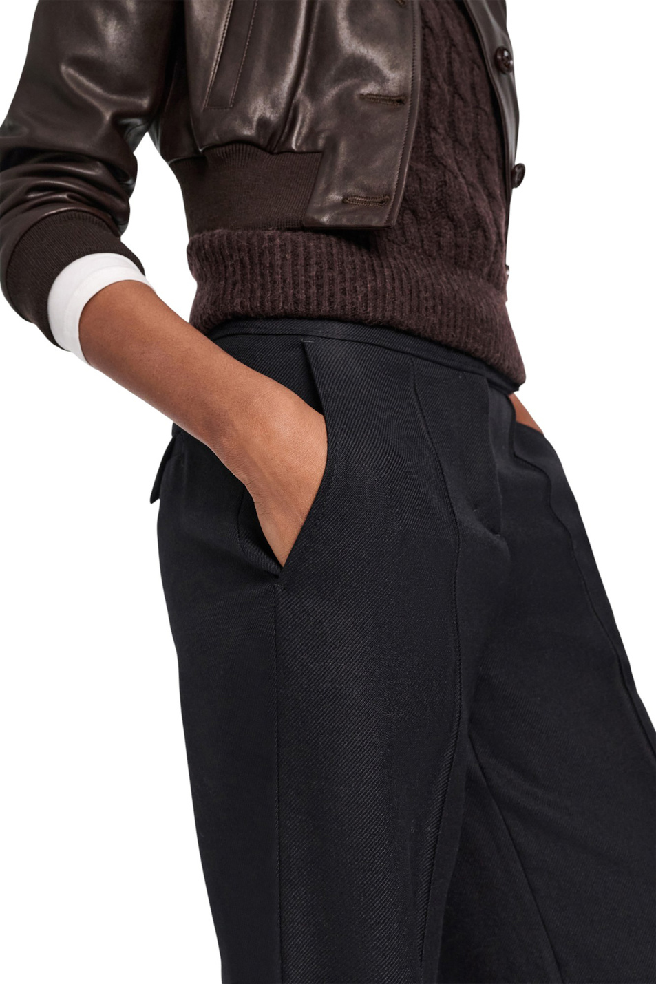 Брюки STRIKING COOLNESS|Основной цвет:Черный Женский Dorothee Schumacher Брюки STRIKING COOLNESS (цвет ), артикул 246303 | Фото 5