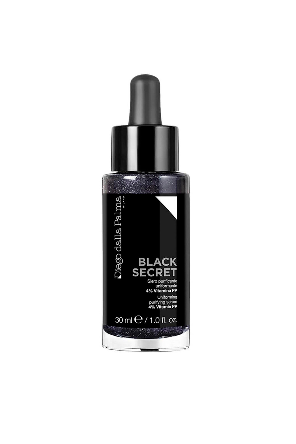 Не имеет пола Diego dalla Palma Очищающая разглаживающая сыворотка для лица Black Secret Uniforming Purifying Serum, 30 мл (цвет ), артикул DSK0092 | Фото 1