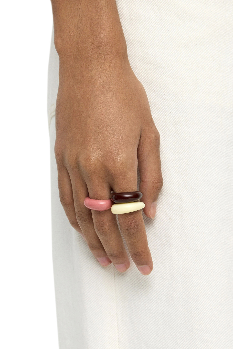 Кольцо в комплекте из 3 шт|Основной цвет:Разноцветный Женский Parfois Кольцо в комплекте из 3 шт (цвет ), артикул 239876 | Фото 3