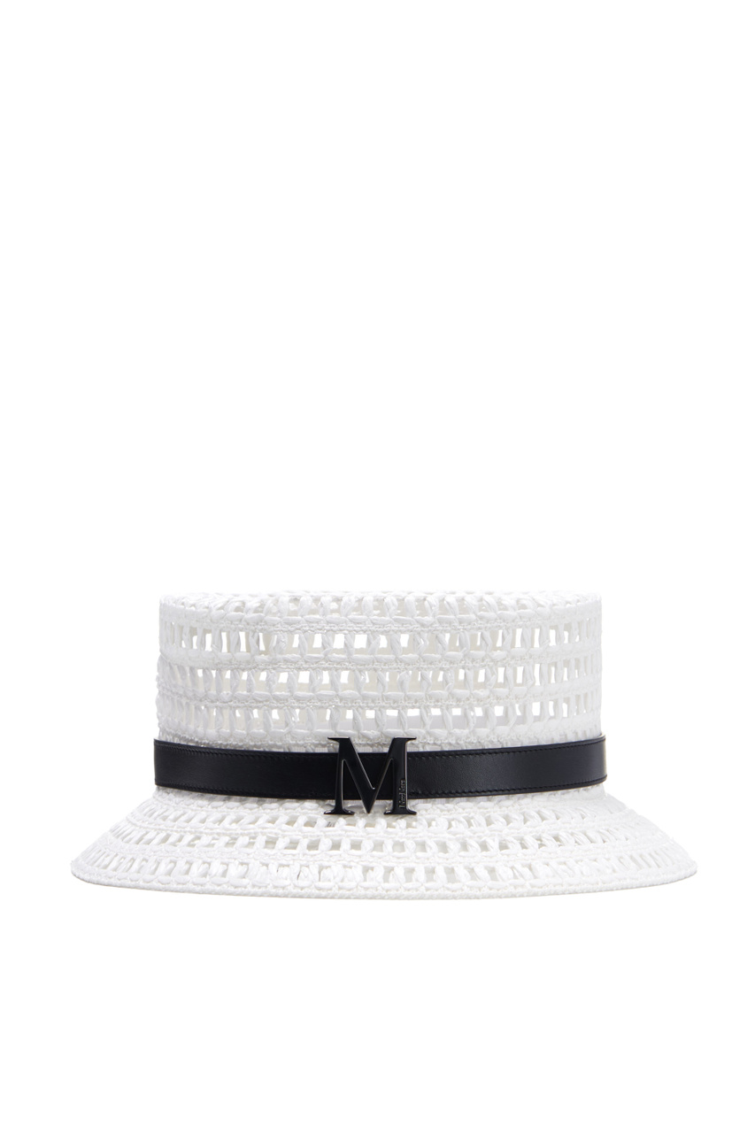 Шляпа UCCIO с монограммой|Основной цвет:Белый|Артикул:2414571022 | Фото 1