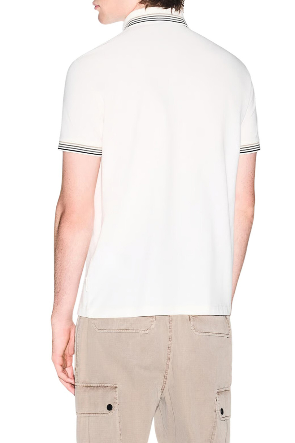 Мужской Armani Exchange Поло из хлопка с принтом (цвет ), артикул XM002326-AF13026 | Фото 5