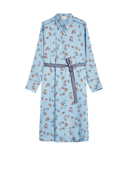 Платье-рубашка BELLI на пуговицах|Основной цвет:Голубой|Артикул:72261826 | Фото 1