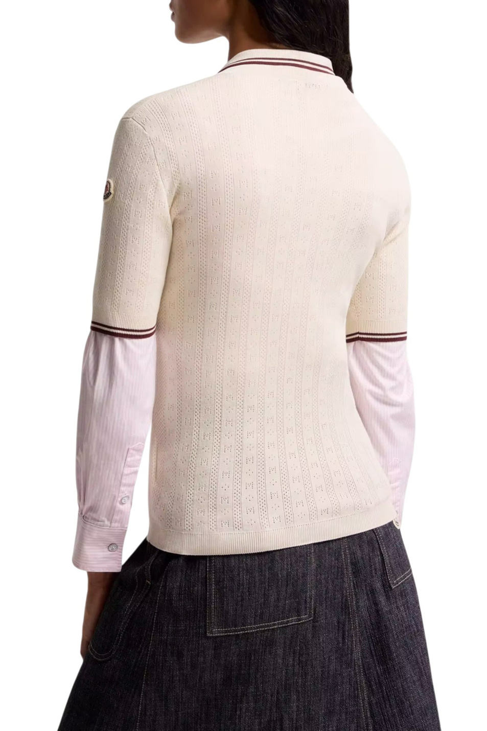 Женский Moncler Поло из хлопка (цвет ), артикул L10939A00005-M9371 | Фото 4