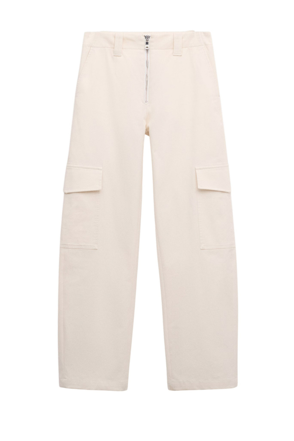 Женский Mango Брюки-карго CREAM2 со средней посадкой (цвет ), артикул 27014448 | Фото 1
