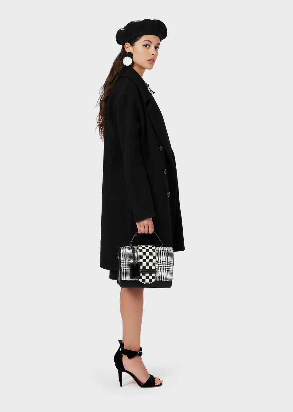 Женский Emporio Armani Двубортное пальто из смесовой шерсти (цвет ), артикул 6H2LT2-2M07Z | Фото 2