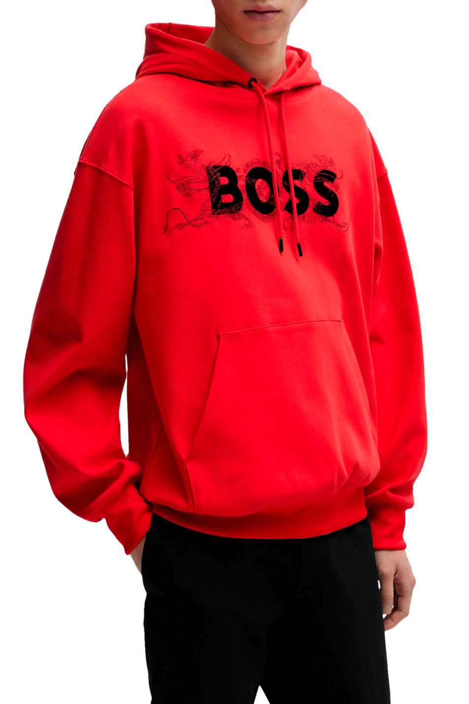 Unisex BOSS Худи из натурального хлопка с логотипом (цвет ), артикул 50510129 | Фото 3