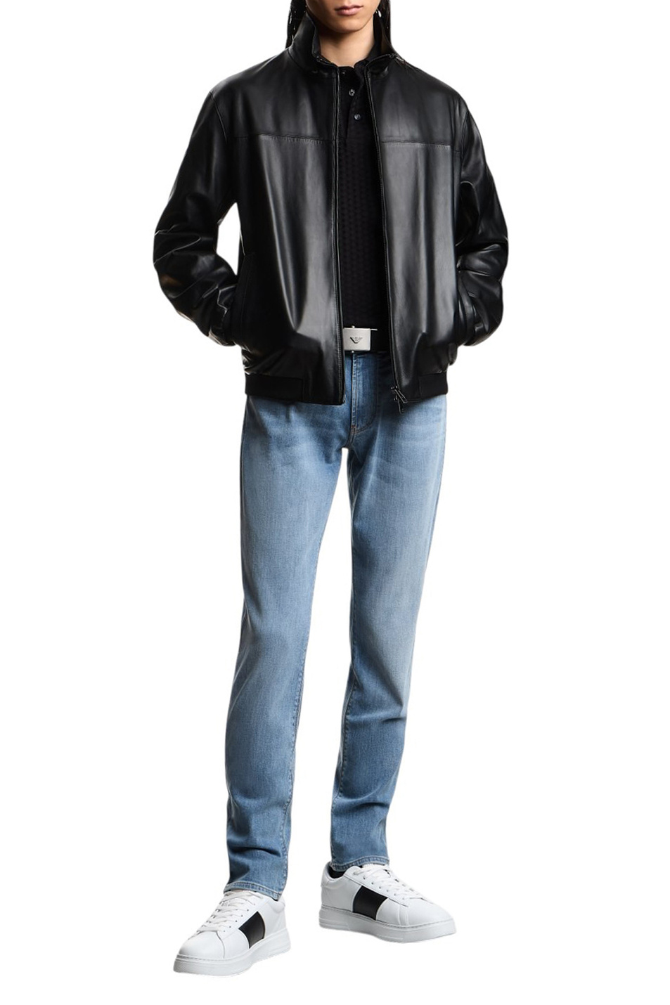 Мужской Emporio Armani Поло из хлопка (цвет ), артикул EM001295-AF10762 | Фото 2