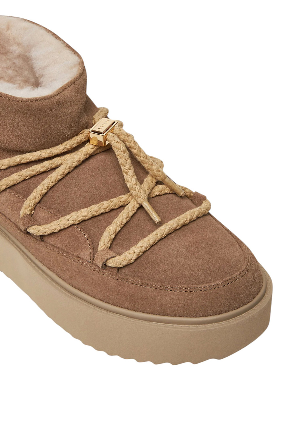 Женский Inuikii Ботинки CLASSIC LOW PLATFORM из натуральной замши (цвет ), артикул 75204-004 | Фото 4