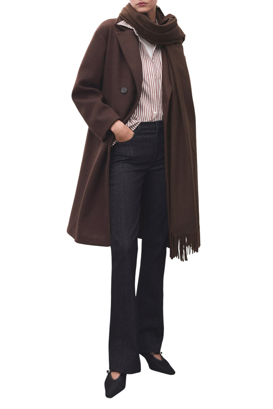 Женский Mango Шарф SWEET с бахромой по краю (цвет ), артикул 17095145 | Фото 3