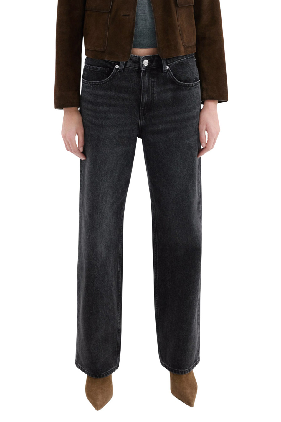 Женский Mango Джинсы RIVER из хлопка (цвет ), артикул 27053297 | Фото 3