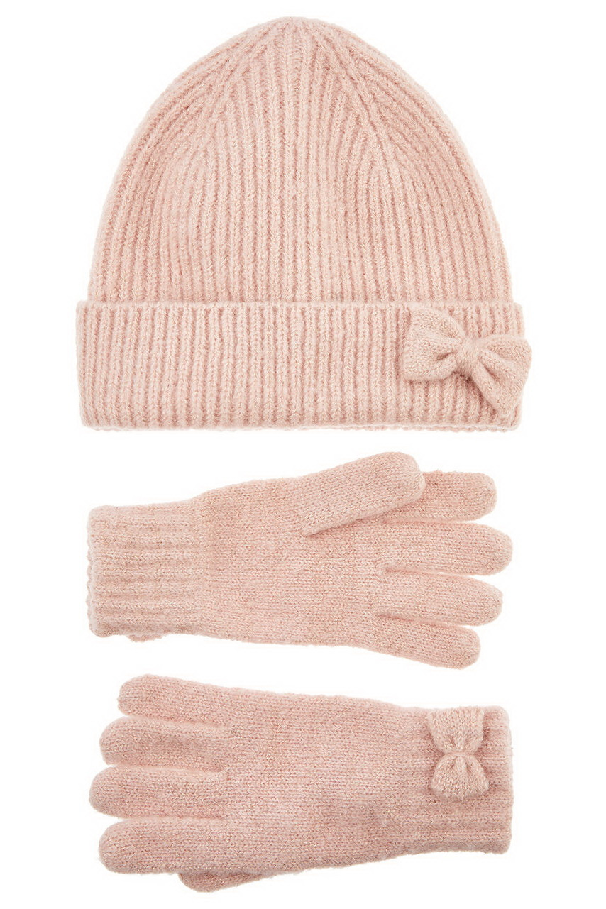 Девочкам Accessorize Комплект для девочки (шапка и перчатки) (цвет ), артикул 983239 | Фото 1
