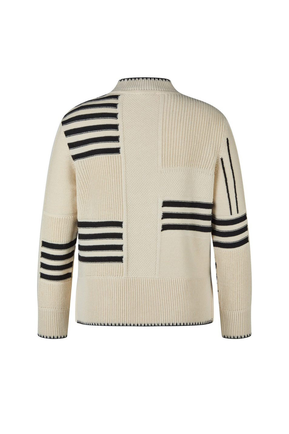 Джемпер с контрастными полосками|Основной цвет:Кремовый Женский LeComte Джемпер с контрастными полосками (цвет ), артикул 55-621613 | Фото 2