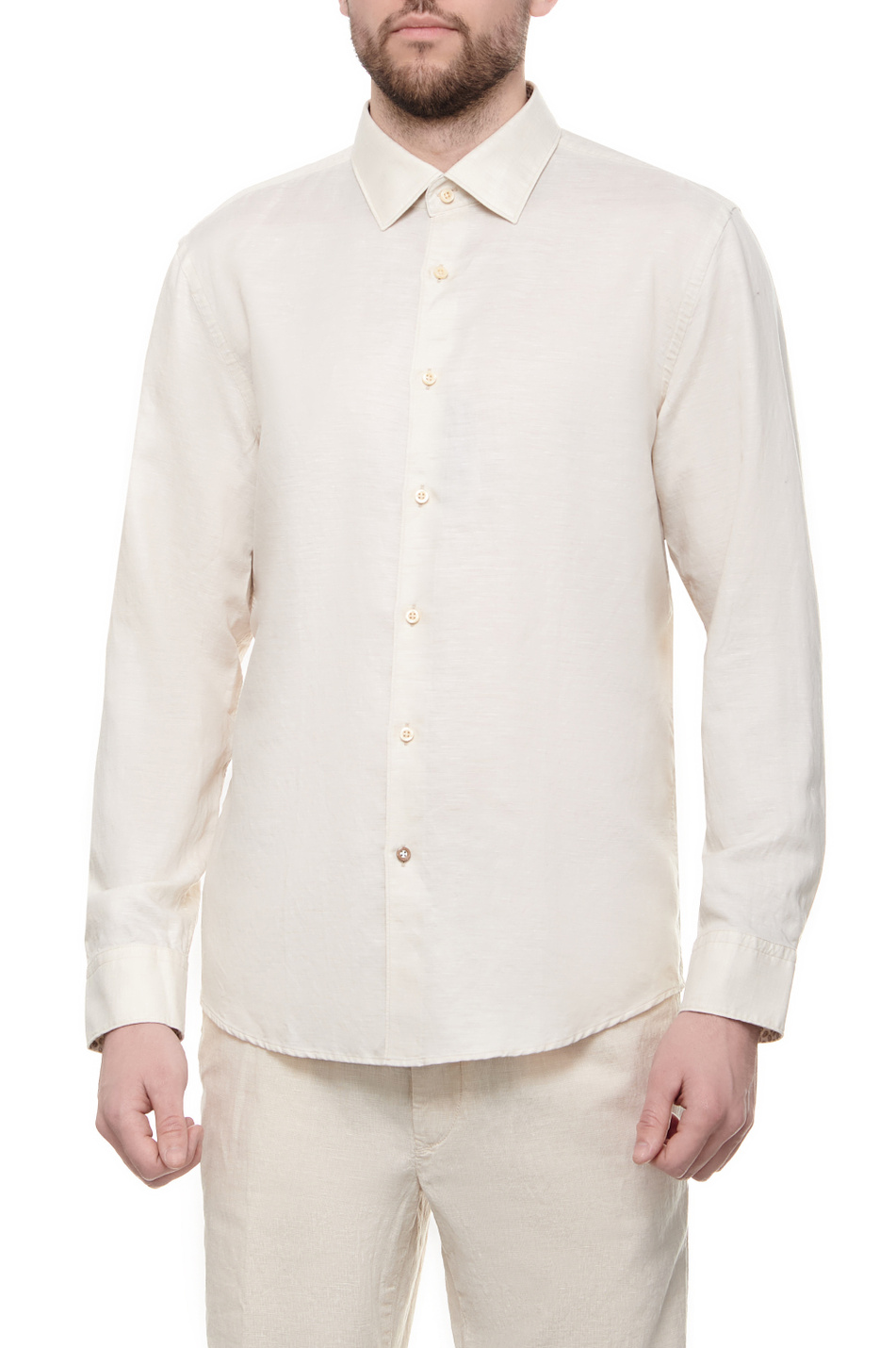 Мужской BOSS Рубашка из льна и лиоцелла (цвет ), артикул 50513676 | Фото 1